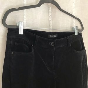 White House Black Market Black velvet pants